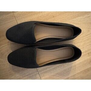 ASOS Design Wide Fit Lakeside Slipper Flats Black‎